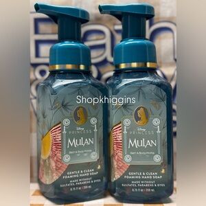 NEW B&BW (2) Mulan Foaming hand soaps Disney Princess Collection